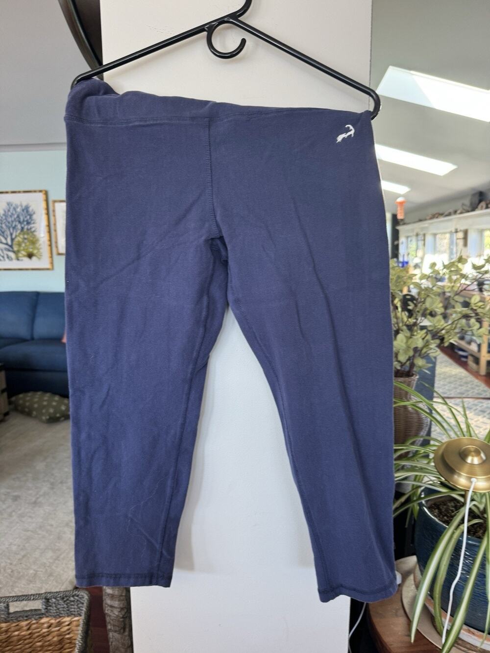 Cuffy's Cape Cod Cotton Spandex Womens Leggings XL Navy